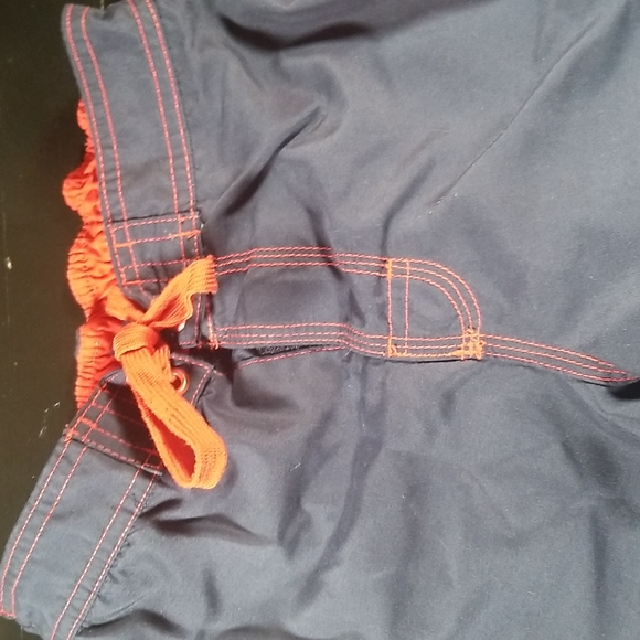 U.S. Apparel Boy's Red and Navy Blue Swim Trunks Size M (10) - Picture 2 of 6